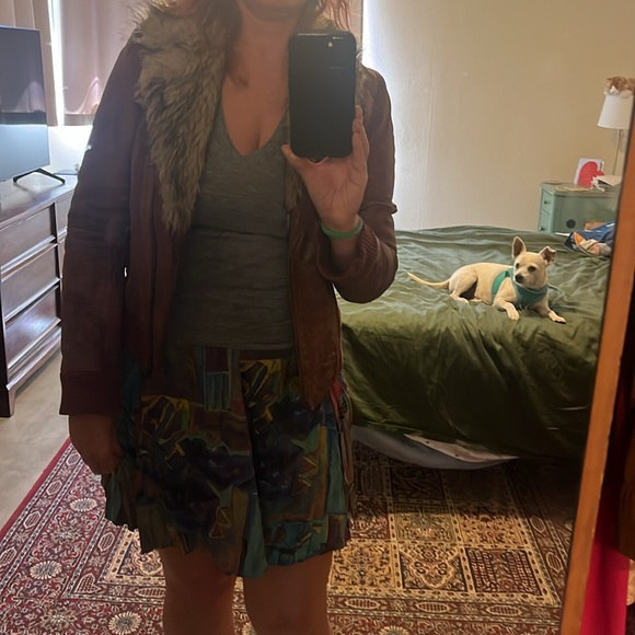 Lived in Bershaka Leather Jacket with Faux fur collar - Picture 10 of 15